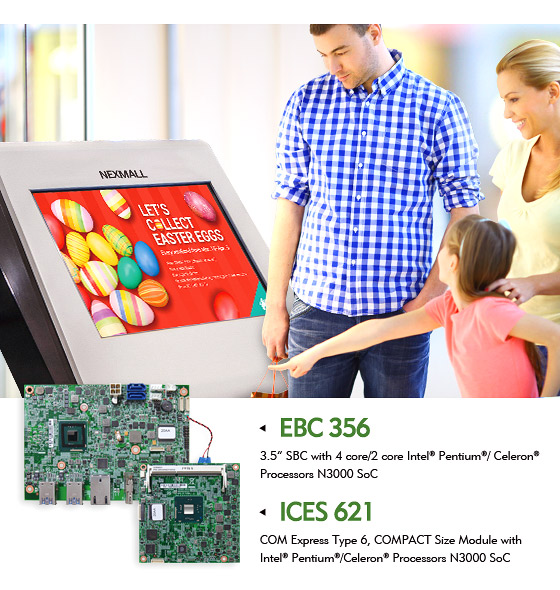 NEXCOM's Economical Single Board Computers Boast 4K Kiosk Applications